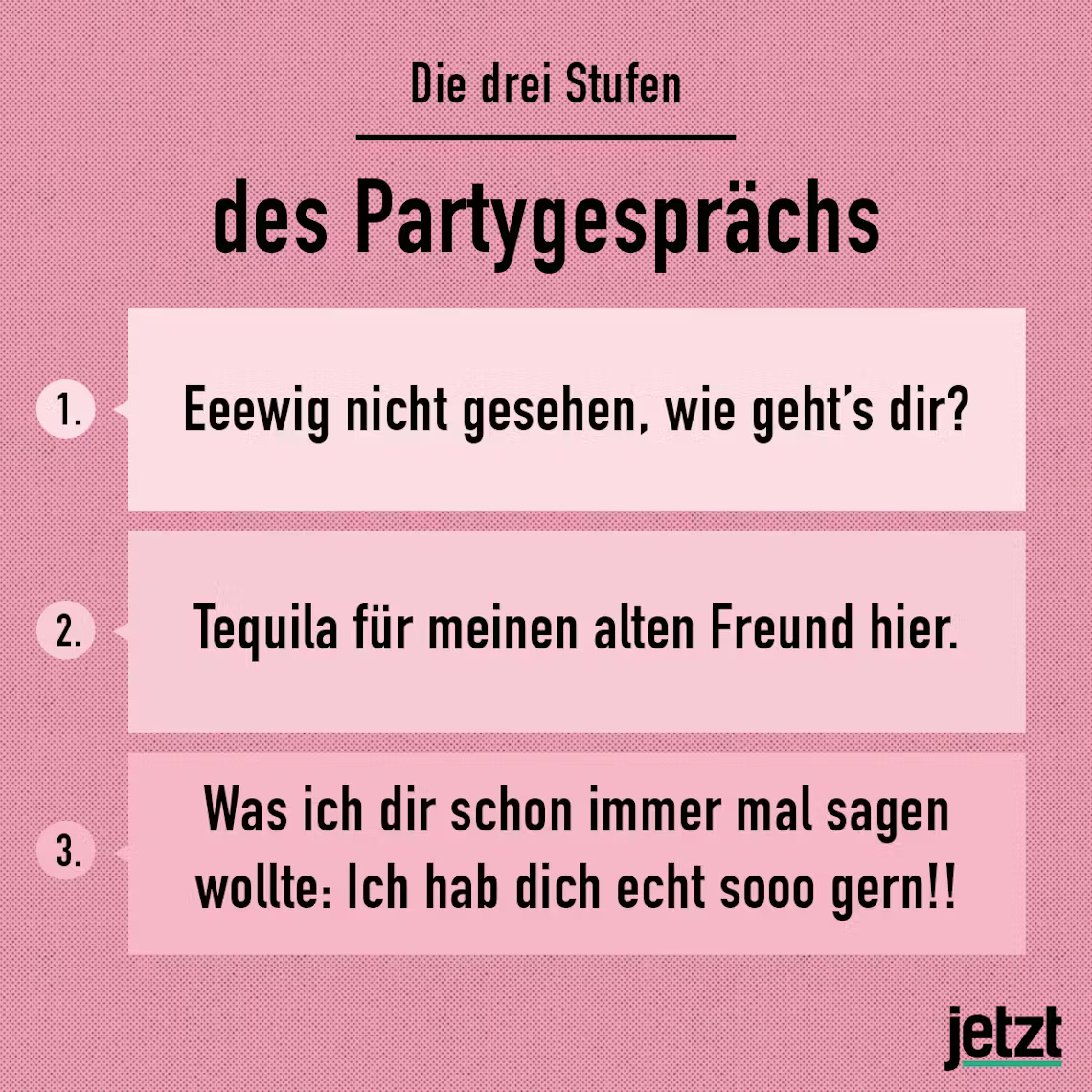 3stufen partygespra ch