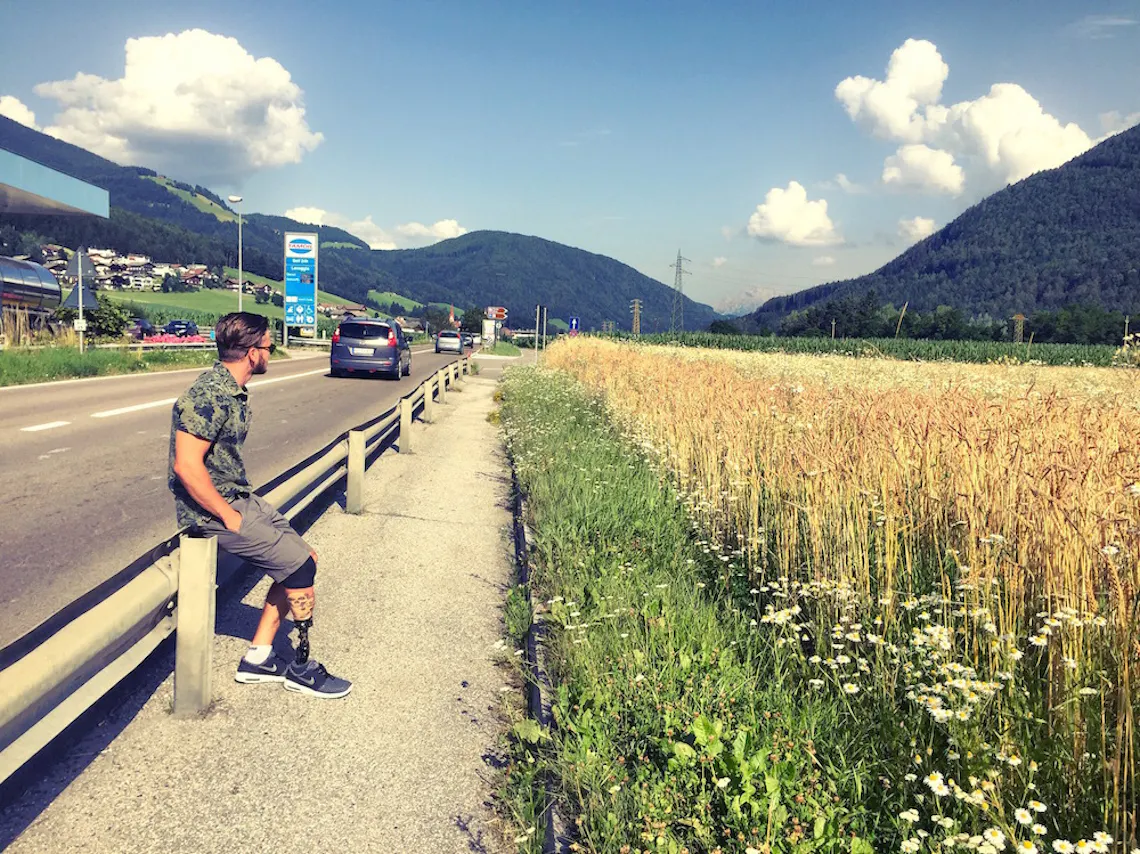 maximilian an der unfallstelle