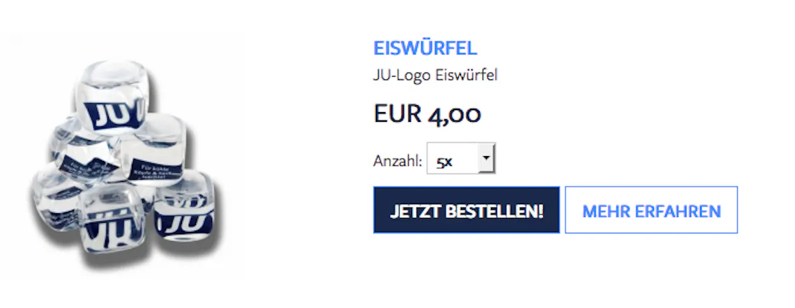 JU-Eiswürfel