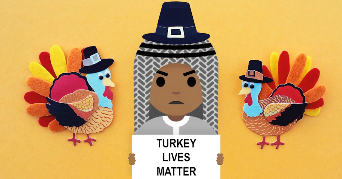 noktara thanksgiving muslime protestieren gegen truthahnmassenschlachtung