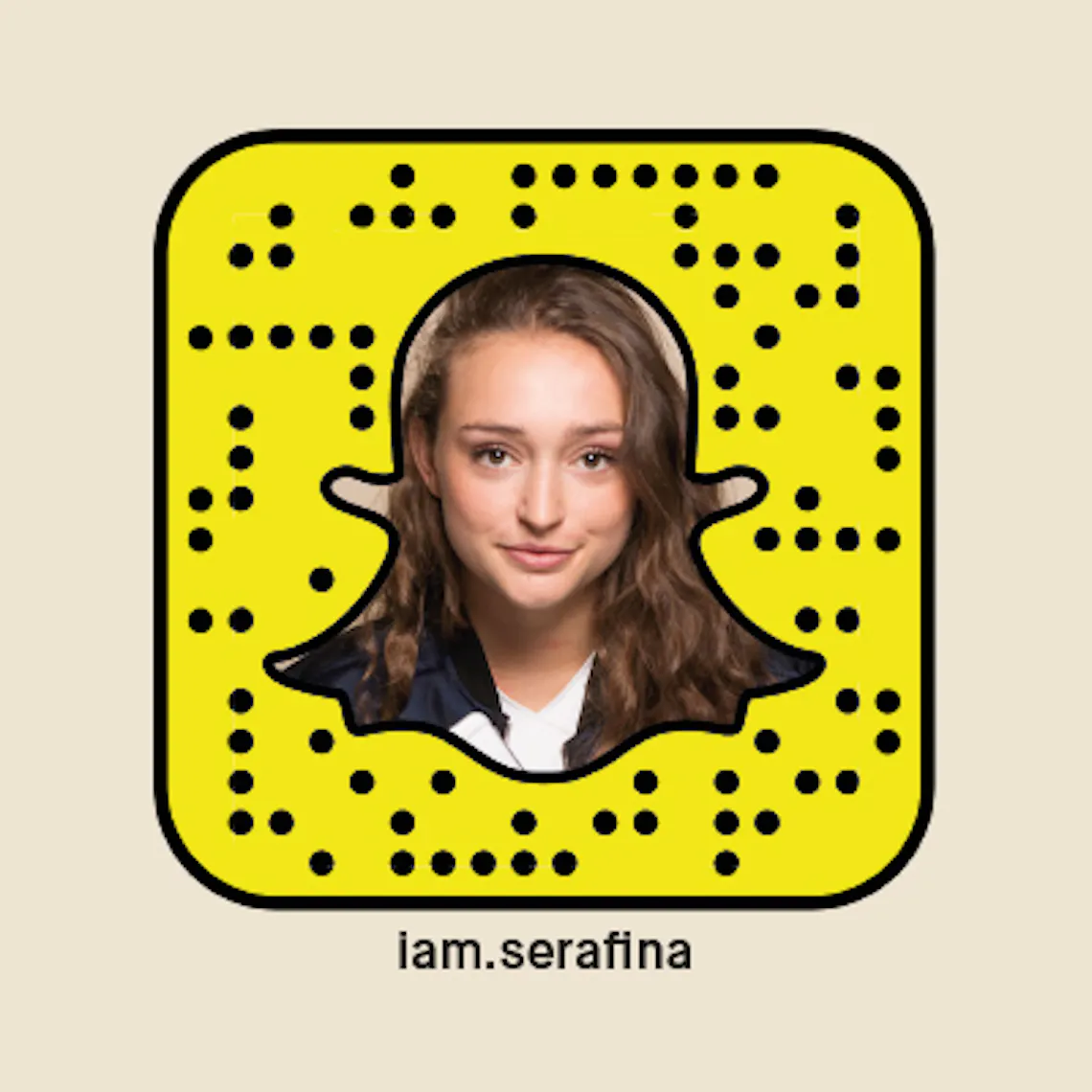 snapcode iam serafina quadratisch