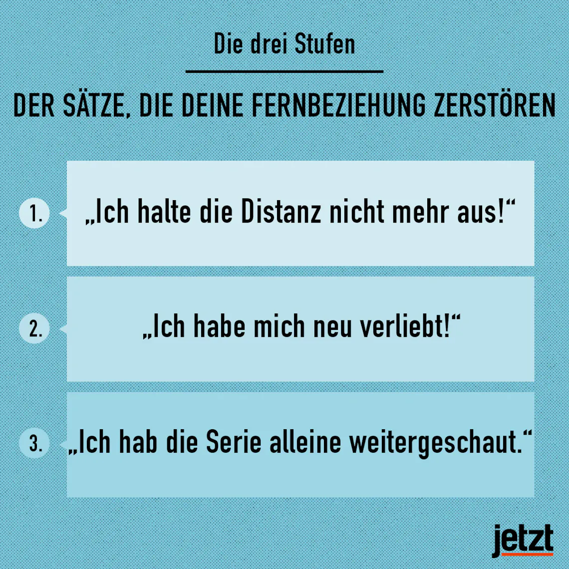 3 stufen fernbeziehung