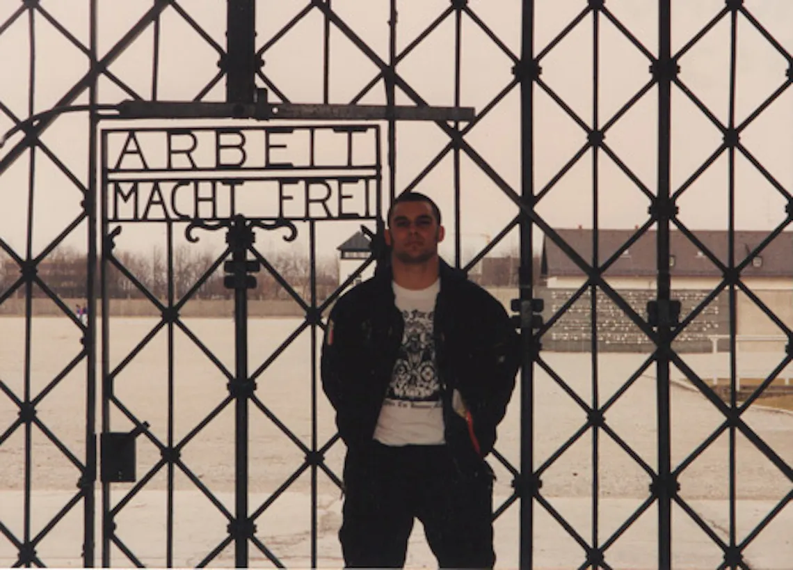 christian picciolini at dachau gate 1992 text