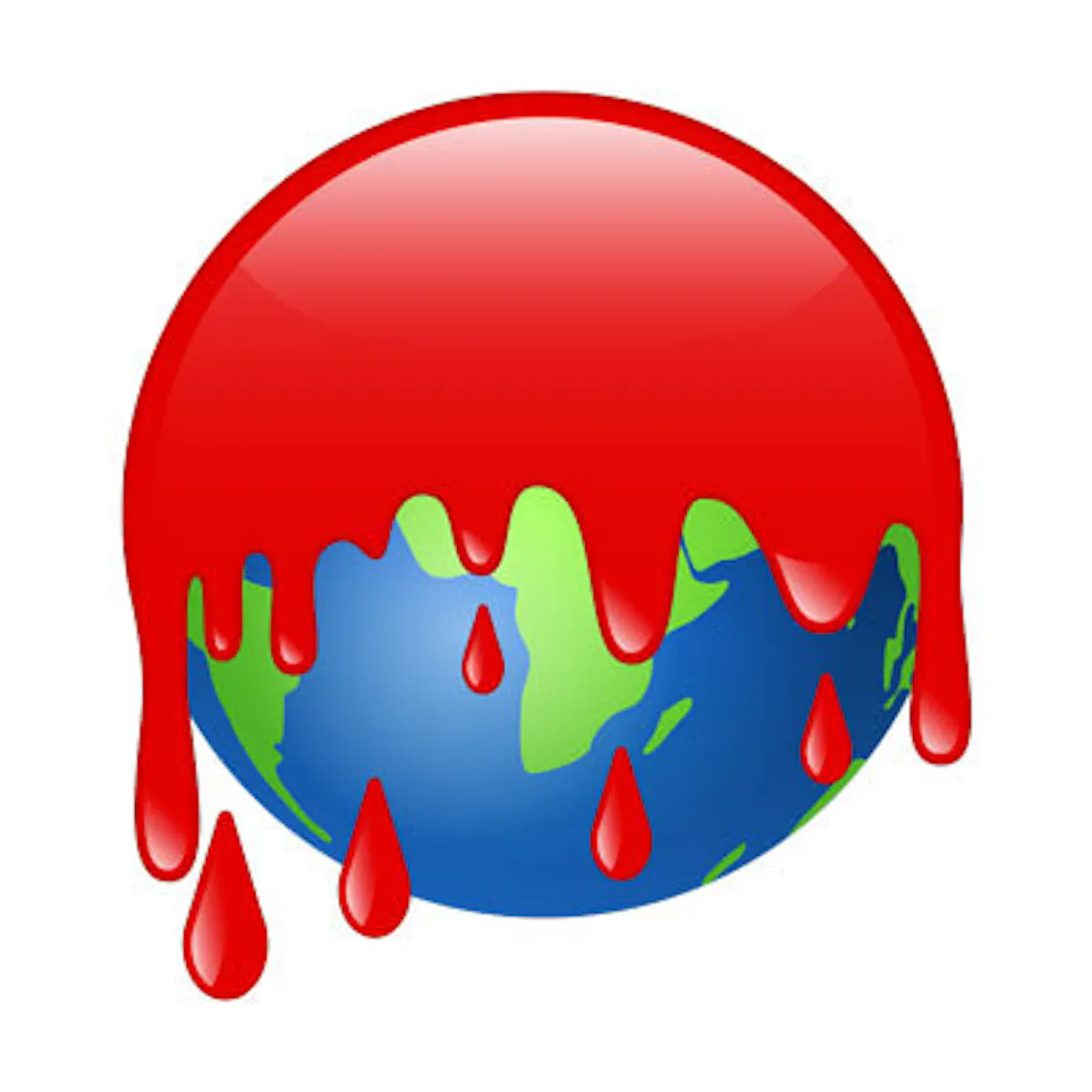 emoji blood earth r