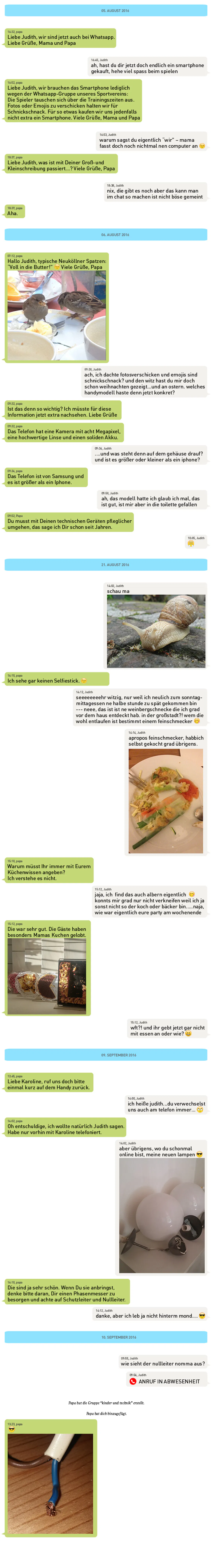 Whatsapp-Kolumne: Die Eltern sind neu im Chat