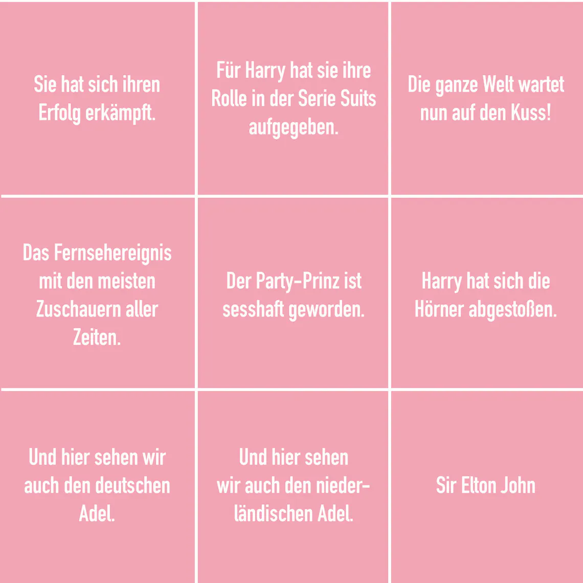 bingo royal wedding 3