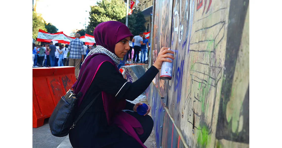 protest jugendlichen libanon portraits 3