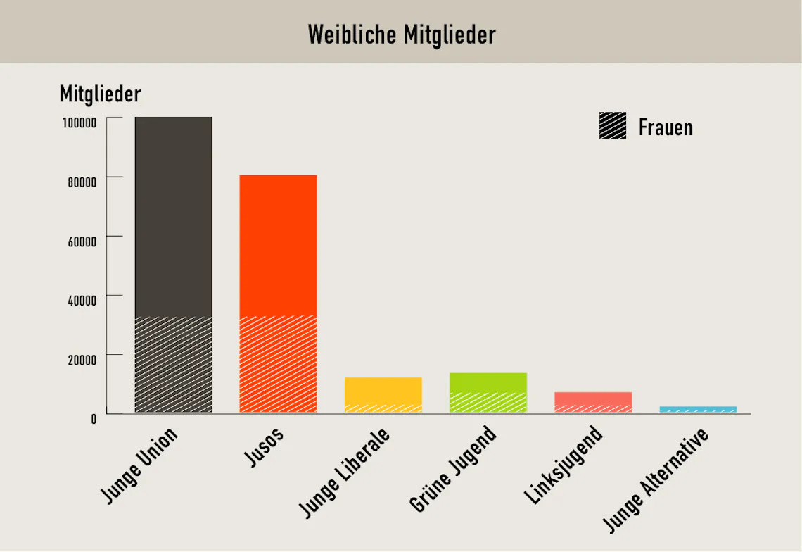 frauen in jungen parteien galerie 1